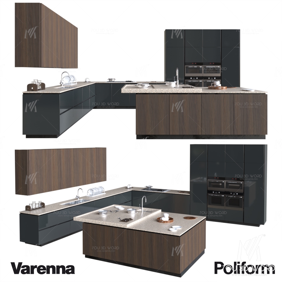 POLIFORM KITCHEN COLLECTION DESIGN CR & S VARENNA ARTEX 2